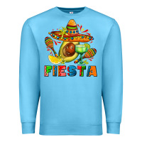 Ocean Blue fıesta with avocado and sombrero Premium Sweatshirt - AdoDesignShop