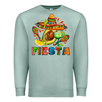 Seafoam fıesta with avocado and sombrero Premium Sweatshirt - AdoDesignShop