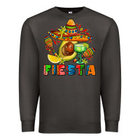 Smoke fıesta with avocado and sombrero Premium Sweatshirt - AdoDesignShop