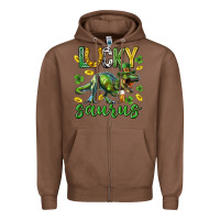 Chestnut Lucky saurus st.patricks day Zipper Hoodie - Neo Western