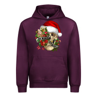 Mauve Wine So merry it's scary Urban Hoodie - NancyCooperArtShop