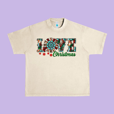 Christmas Love Windmill Urban Heavy Tee Designed By Ranaportraitstore
