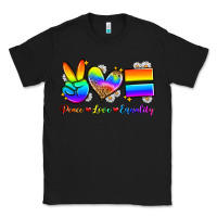 Black peace love equality Classic Tee - Zillion Design Studio
