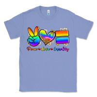 Colony Blue peace love equality Classic Tee - Zillion Design Studio
