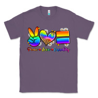 Lavender peace love equality Classic Tee - Zillion Design Studio