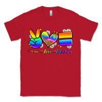 Red peace love equality Classic Tee - Zillion Design Studio