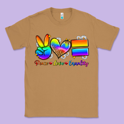 Peace Love Equality Classic Tee Designed By Zillion Design Studio