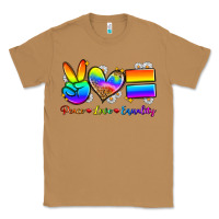 Toasted Coconut peace love equality Classic Tee - Zillion Design Studio