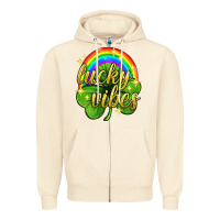 Sandshell Lucky vibes st. patricks day Zipper Hoodie - Neo Western