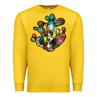 Lemon serape cactus Premium Sweatshirt - JahusDesignShop