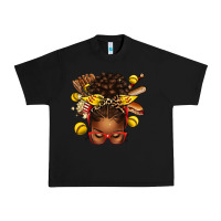 Black softball afro messy bun Urban Heavy Tee - texasbilliewilder