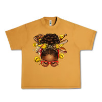 Peanut Butter softball afro messy bun Urban Heavy Tee - texasbilliewilder
