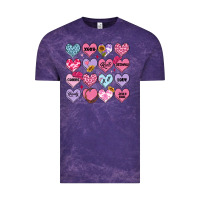 Cloud Purple valentines candy hearts Vintage Tee - MaliasSmallBusiness