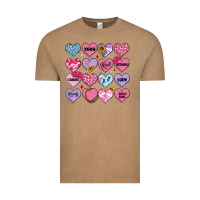 Vintage Coffee valentines candy hearts Vintage Tee - MaliasSmallBusiness