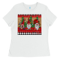 White Christmas gnomes Ladies Tee - BarkalooDesign