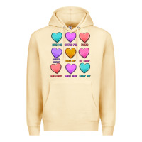 Pina Colada valentine's day candy hearts Premium Hoodie - MaliasSmallBusiness