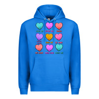 True Royal valentine's day candy hearts Premium Hoodie - MaliasSmallBusiness