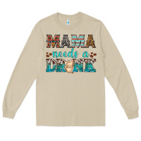 Mushroom mama needs a drink Long Sleeve Tee - texasbilliewilder