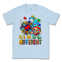 Dusty Blue it's ok to be different autism gnome Classic Tee - Zillion Design Studio