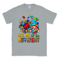 Heather Grey it's ok to be different autism gnome Classic Tee - Zillion Design Studio