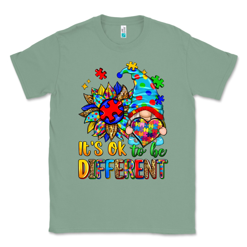 It's Ok To Be Different Autism Gnome Classic Tee by Zillion Design Studio | Teevron