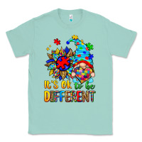 Seafoam it's ok to be different autism gnome Classic Tee - Zillion Design Studio