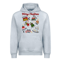 Heather Grey Merry Christmas Urban Hoodie - MaliasSmallBusiness