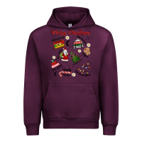 Mauve Wine Merry Christmas Urban Hoodie - MaliasSmallBusiness