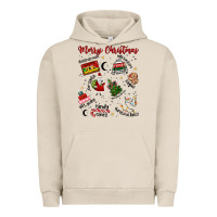 Pigment French Oak Merry Christmas Urban Hoodie - MaliasSmallBusiness