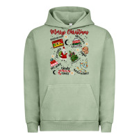 Pigment Oil Green Merry Christmas Urban Hoodie - MaliasSmallBusiness