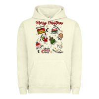Pigment Pistachio Merry Christmas Urban Hoodie - MaliasSmallBusiness
