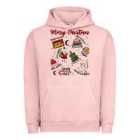 Pigment Salmon Merry Christmas Urban Hoodie - MaliasSmallBusiness
