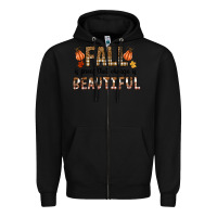Black Fall Zipper Hoodie - CowhideDigitalArt