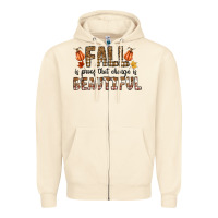 Sandshell Fall Zipper Hoodie - CowhideDigitalArt