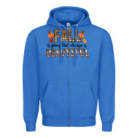 True Royal Fall Zipper Hoodie - CowhideDigitalArt