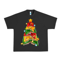 Pigment Black christmas book tree Urban Heavy Tee - Zillion Design Studio