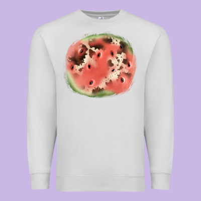 Watermelon Cowhide Patch3 Premium Sweatshirt Designed By Jahusdesignshop