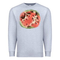 Heather Grey watermelon cowhide patch3 Premium Sweatshirt - JahusDesignShop