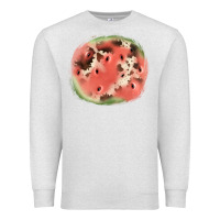 Oatmeal Heather watermelon cowhide patch3 Premium Sweatshirt - JahusDesignShop