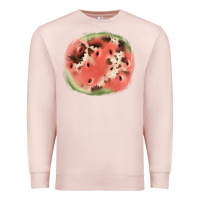 Pale Pink watermelon cowhide patch3 Premium Sweatshirt - JahusDesignShop