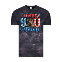 Cloud Black thank you veteran Vintage Tee - MaliasSmallBusiness
