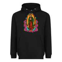 Black our lady of guadalupe Heavyweight Hoodie - JahusDesignShop