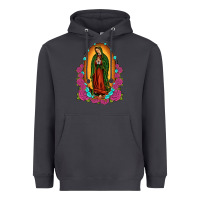 Smoke our lady of guadalupe Heavyweight Hoodie - JahusDesignShop