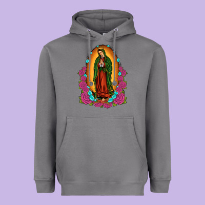 Our Lady Of Guadalupe Heavyweight Hoodie Designed By Jahusdesignshop