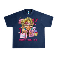 Navy shopping life  gnome Urban Heavy Tee - BarkalooDesign