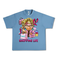 Pebble Blue shopping life  gnome Urban Heavy Tee - BarkalooDesign