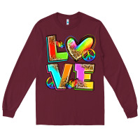 Burgundy love pride Long Sleeve Tee - Zillion Design Studio