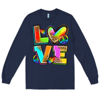 Navy love pride Long Sleeve Tee - Zillion Design Studio