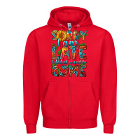 Red sorry i am late i didnt want to come Zipper Hoodie - HRA Design Shop