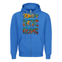 True Royal sorry i am late i didnt want to come Zipper Hoodie - HRA Design Shop